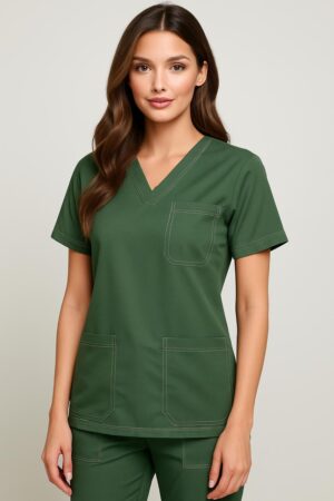 Women’s Double Stitch Scrub - Image 2