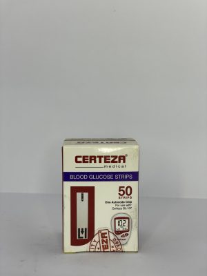 CERTEZA GL-107 blood sugar test strips 50-pack for home glucose testing in Pakistan CERTEZA GL-107 Sugar Test Strips