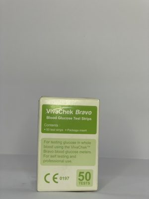 VivaChek Bravo Blood Glucose Test Strips 50 Count for Accurate Sugar Monitoring in Pakistan. VivaChek Bravo Glucose Strips