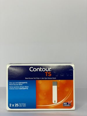 Contour TS blood glucose test strips box (50 pcs) for diabetic sugar testing in Pakistan. Contour TS Sugar Test Strips