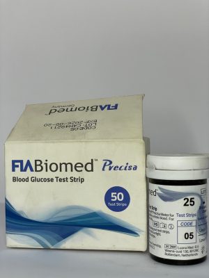 FIA Biomed Sugar Test Strips 50 Pack for Diabetes Glucose Monitoring in Pakistan