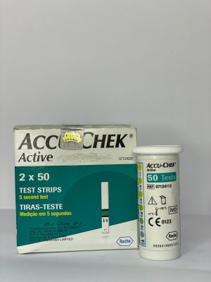 Accu-Chek Active 100 Test Strips for Blood Sugar Monitoring at Home in Pakistan. Accu-Chek Active Sugar Strips